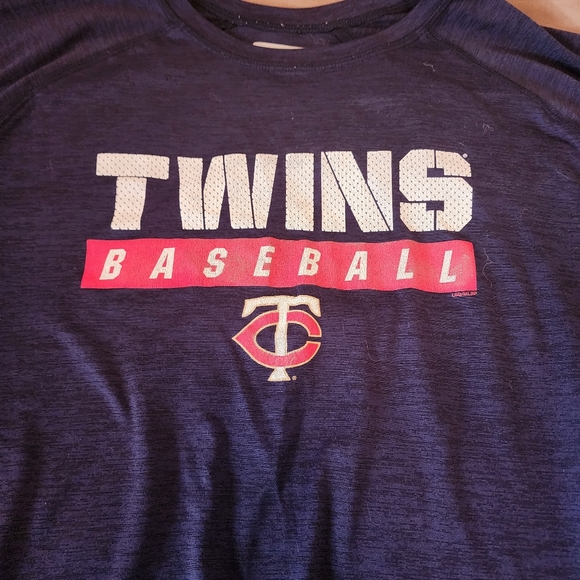 Twins Baseball Blue T-Shirt - Picture 2 of 3